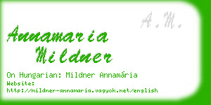 annamaria mildner business card