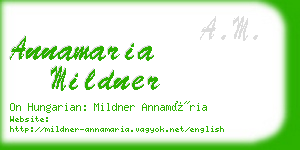 annamaria mildner business card